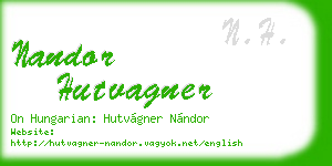 nandor hutvagner business card